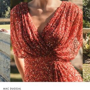 Mac Duggal Scarlet Sequin Gown only worn once for a few hours / no alterations.